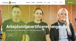Desktop Screenshot of forenede-service.dk