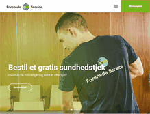 Tablet Screenshot of forenede-service.dk
